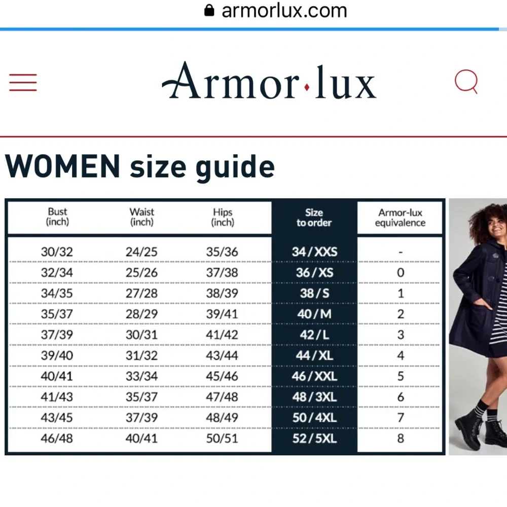 Armor Lux Orange and Cream Striped Long Sleeve Tee - Picture 6 of 6